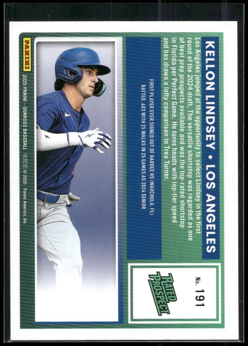 2025 Donruss #191 Kellon Lindsey
