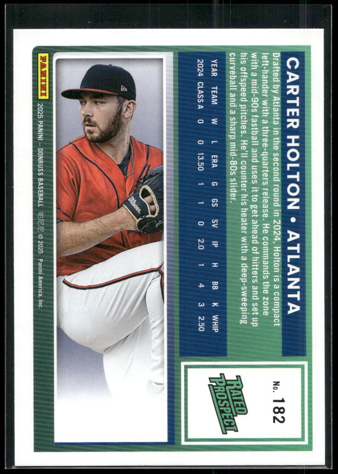 2025 Donruss #182 Carter Holton