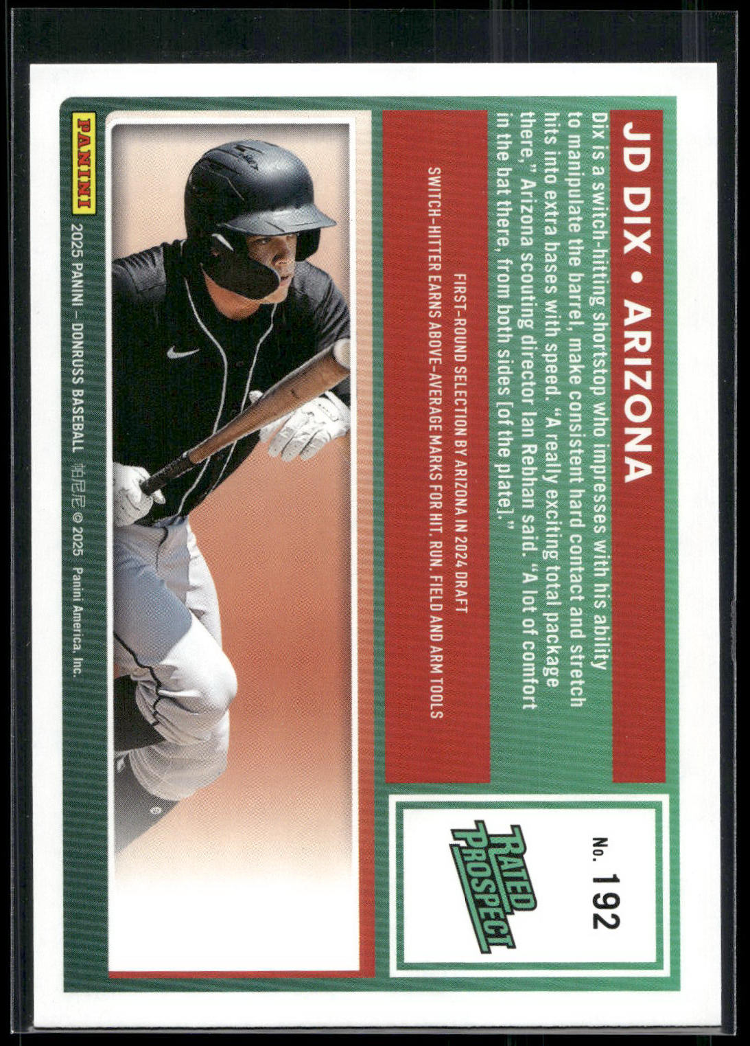 2025 Donruss #192 JD Dix