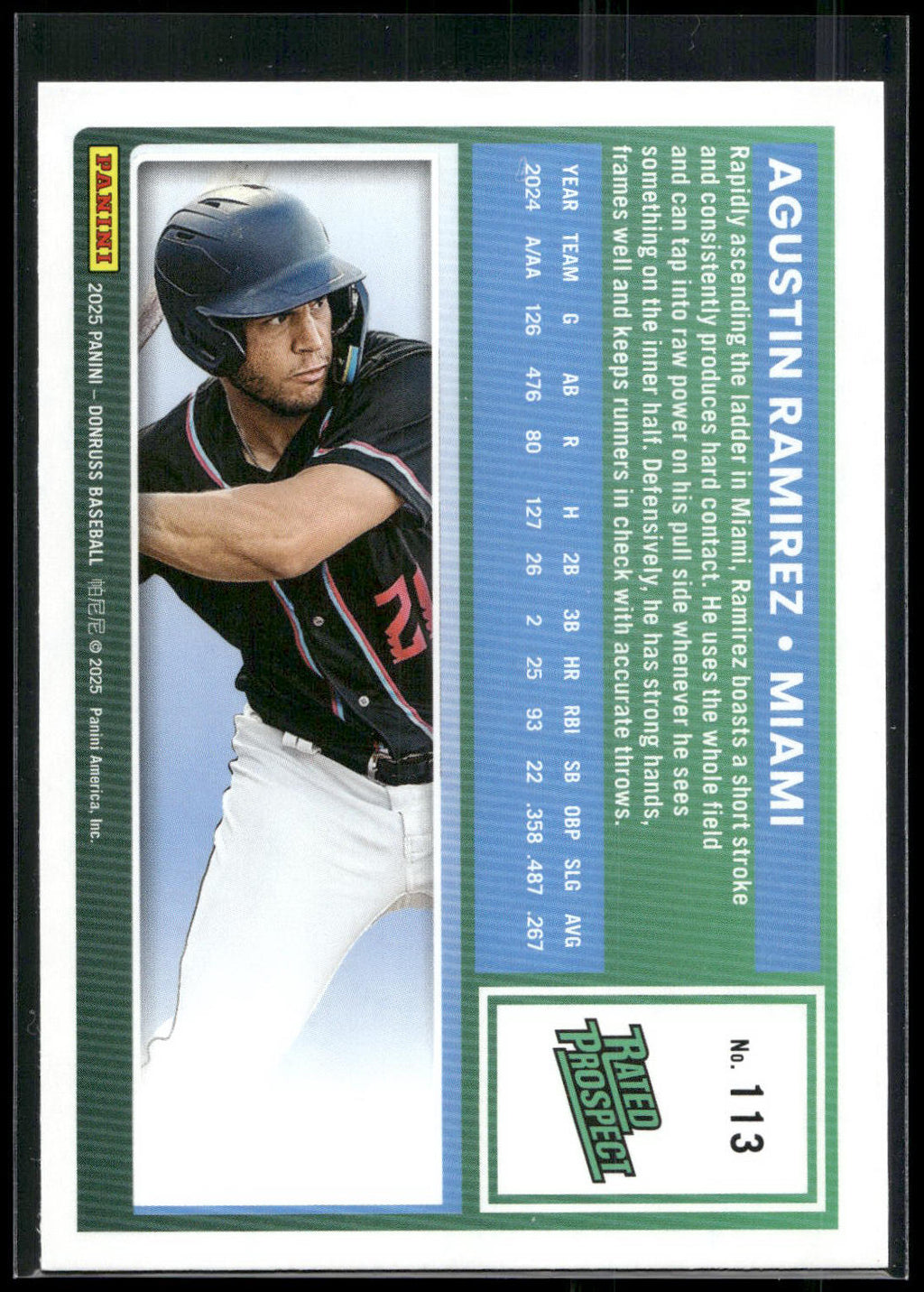 2025 Donruss #113 Agustin Ramirez