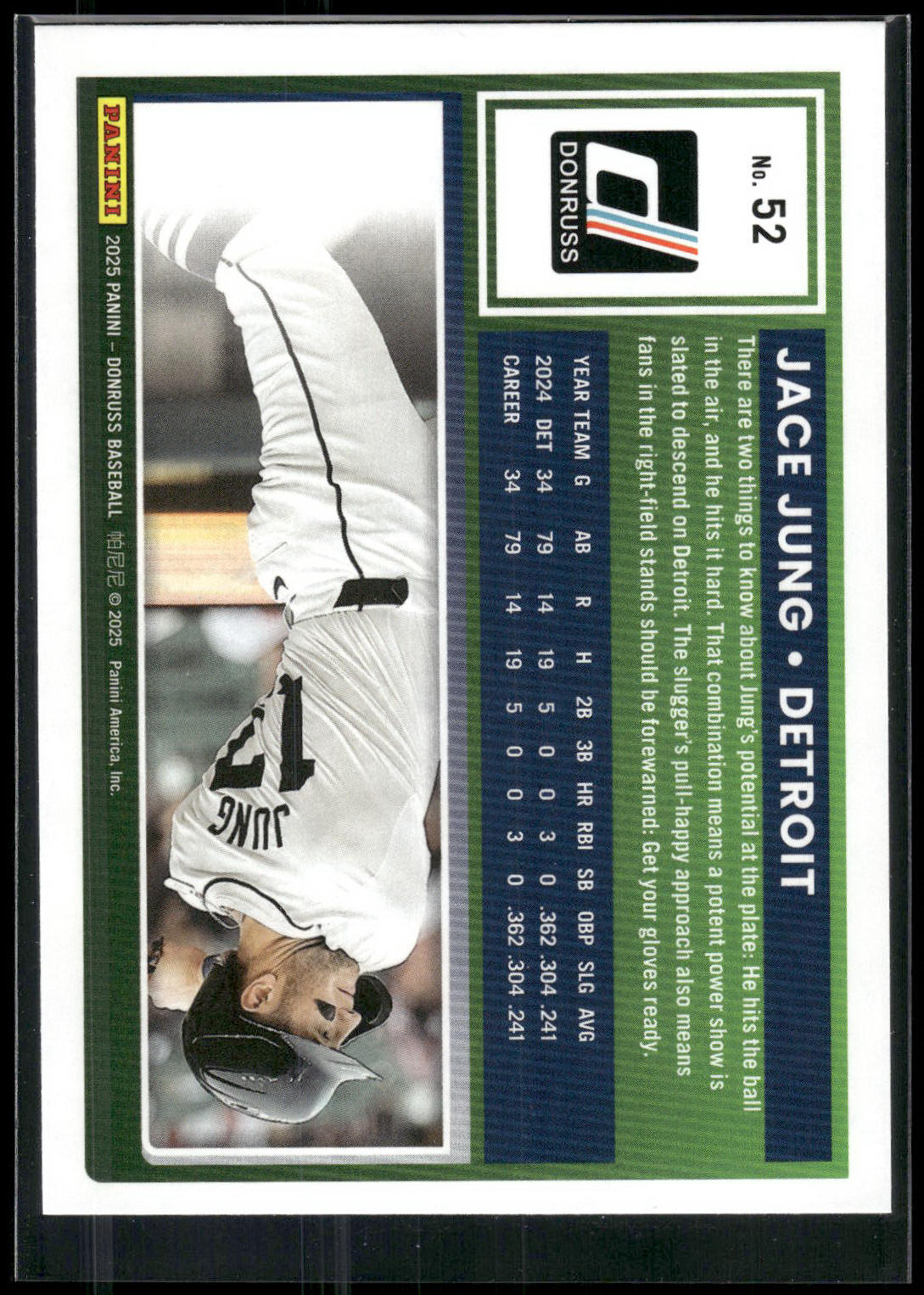 2025 Donruss #52 Jace Jung