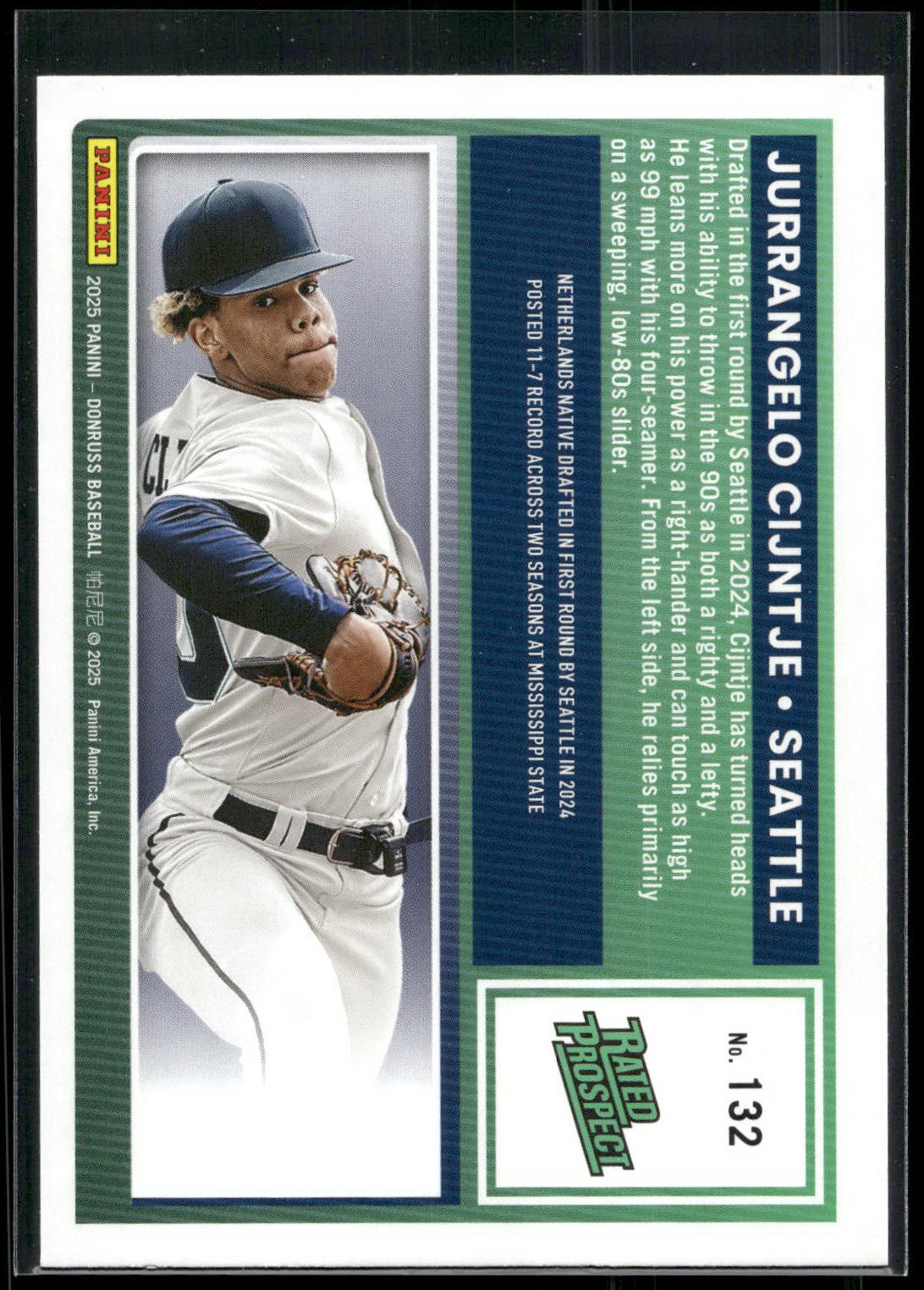 2025 Donruss #132 Jurrangelo Cijntje