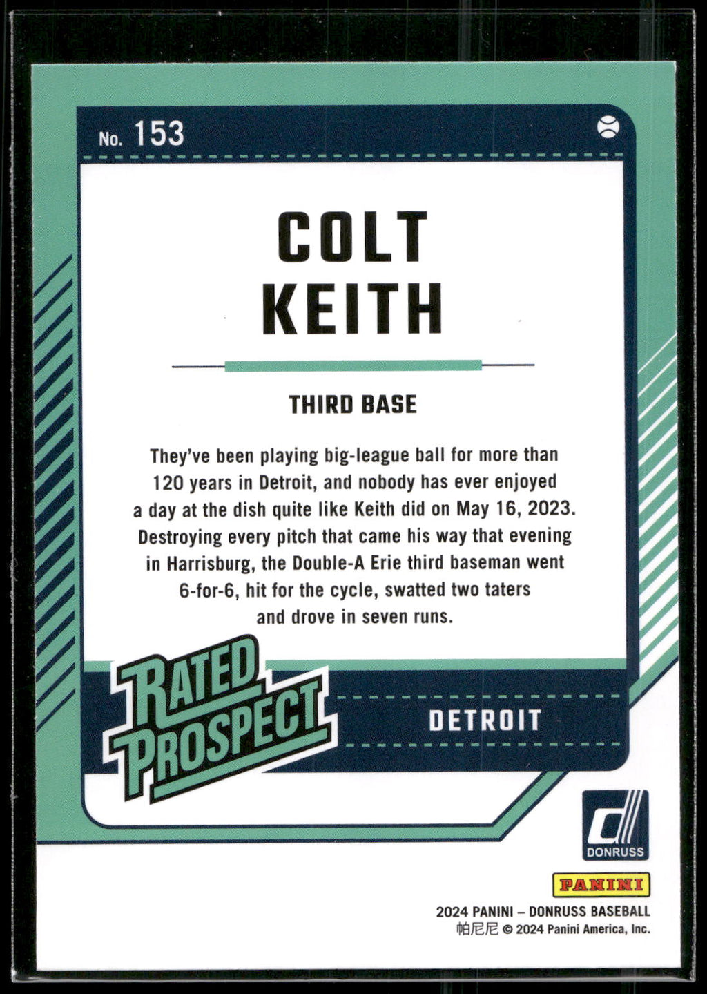 2024 Donruss #153 Colt Keith