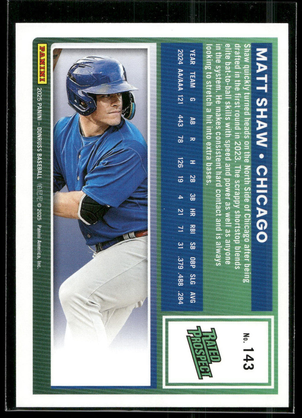 2025 Donruss #143 Matt Shaw