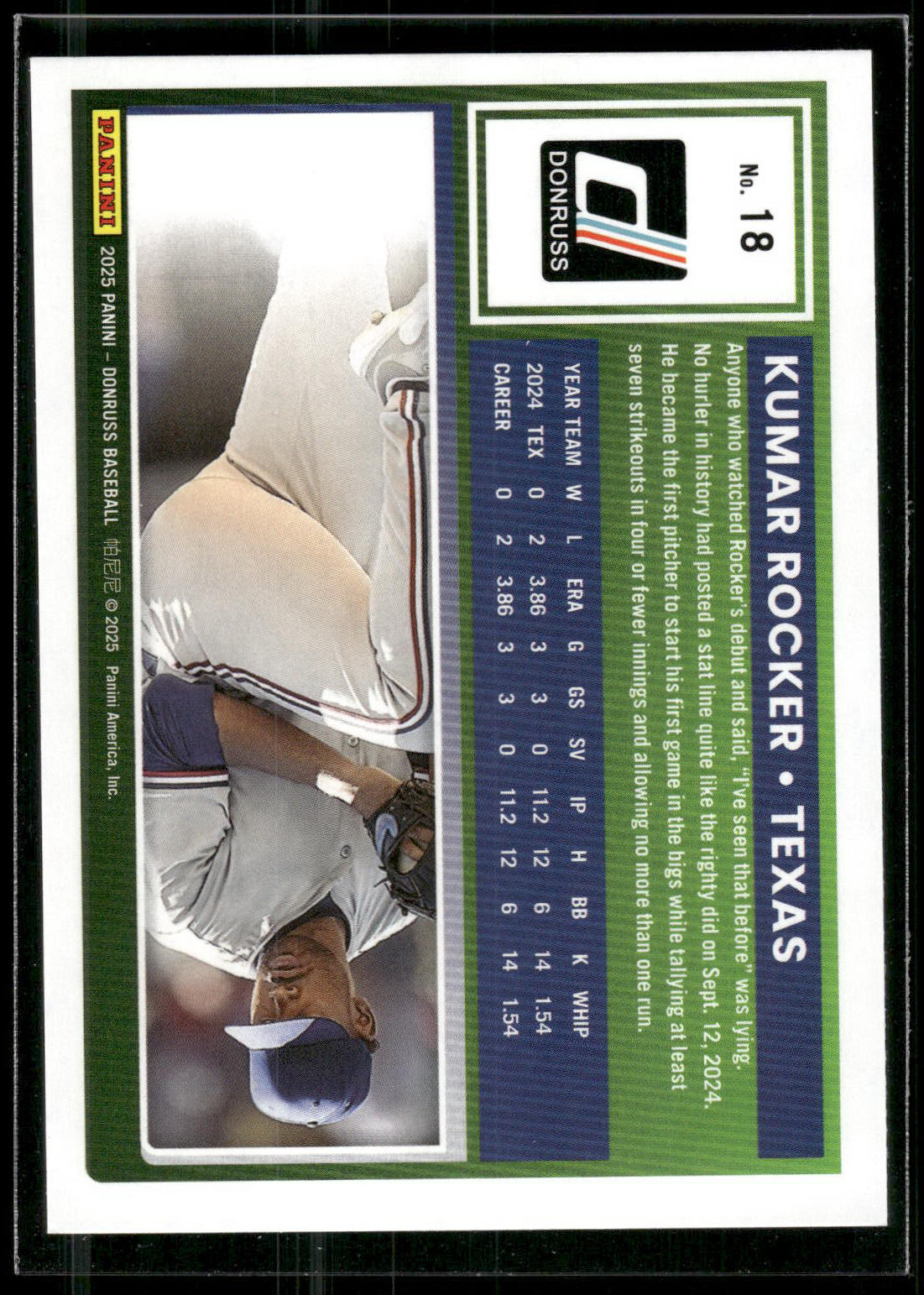 2025 Donruss #18 Kumar Rocker