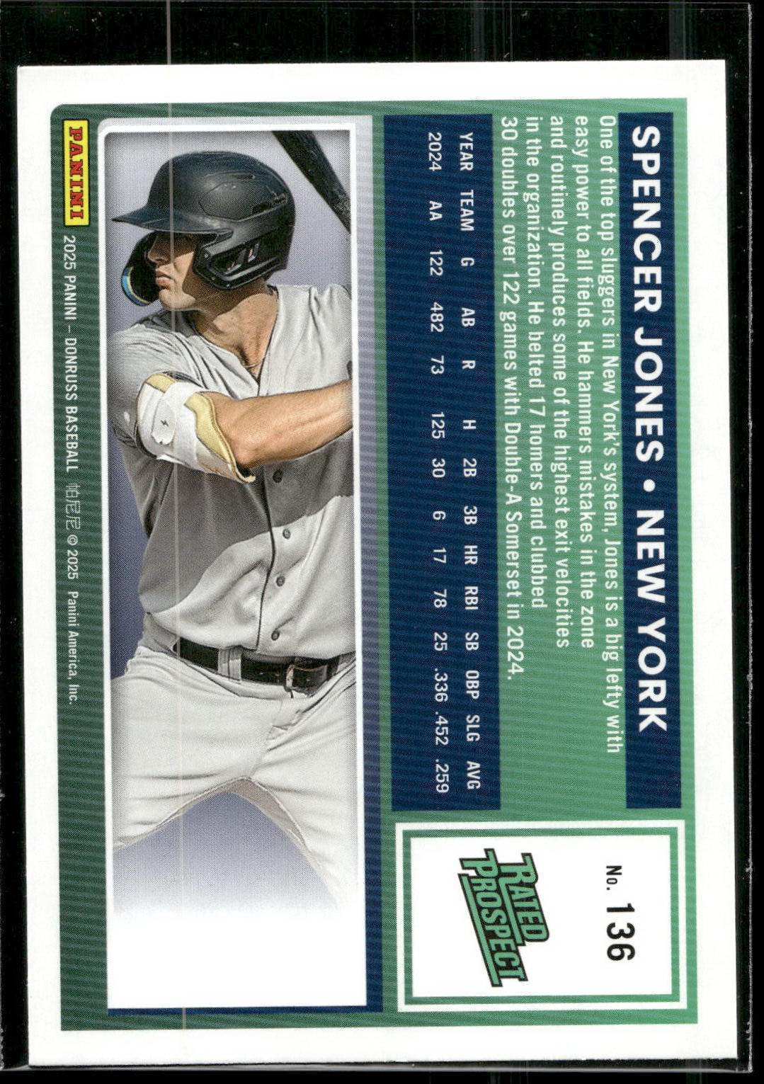 2025 Donruss #136 Spencer Jones