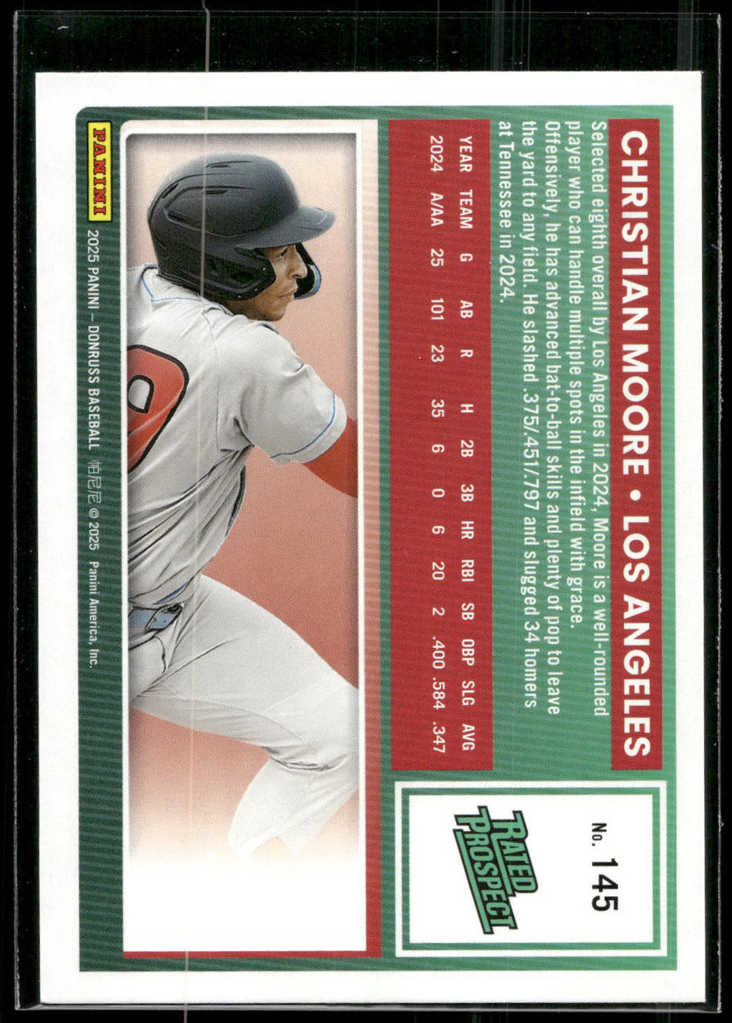 2025 Donruss #145 Christian Moore