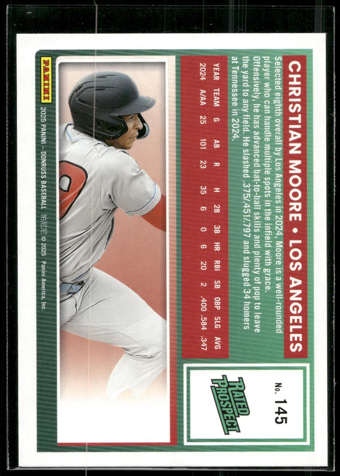 2025 Donruss #145 Christian Moore