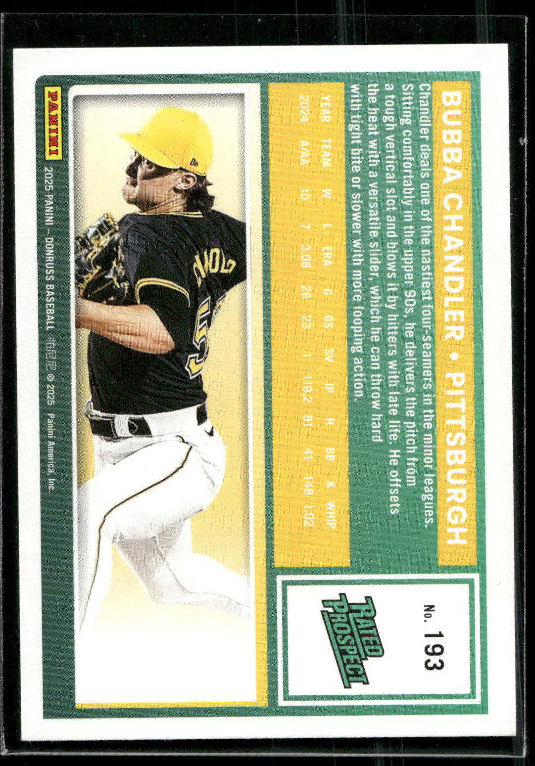 2025 Donruss #193 Bubba Chandler
