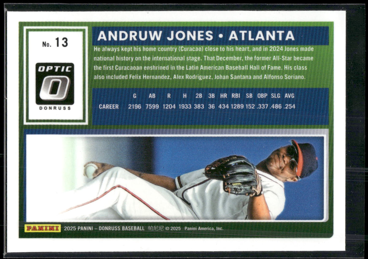 2025 Donruss #13 Andruw Jones Optic