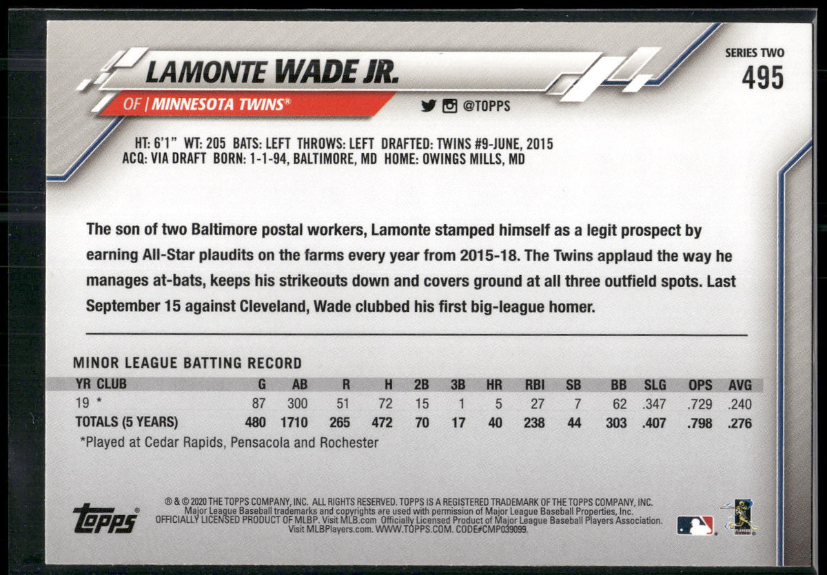 2020 Topps #495 Lamonte Wade Jr.