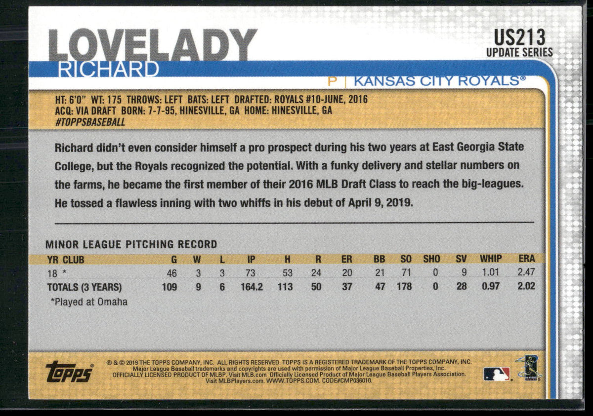 2019 Topps Update #US213 Richard Lovelady