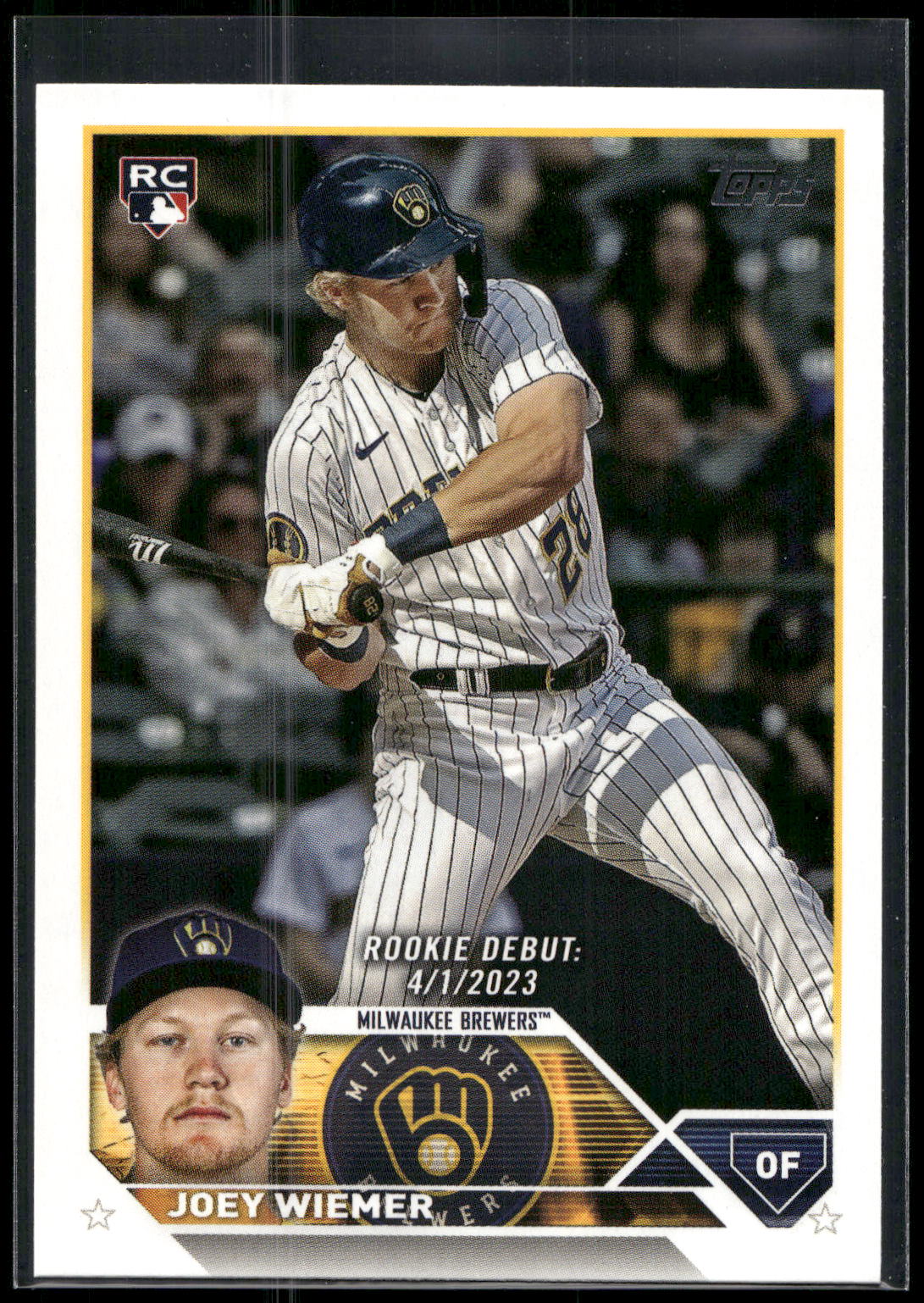 2023 Topps Update #US316 Joey Wiemer