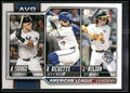 2026 Topps #204 American League Leaders Aaron Judge / Bo Bichette / Jacob Wilson