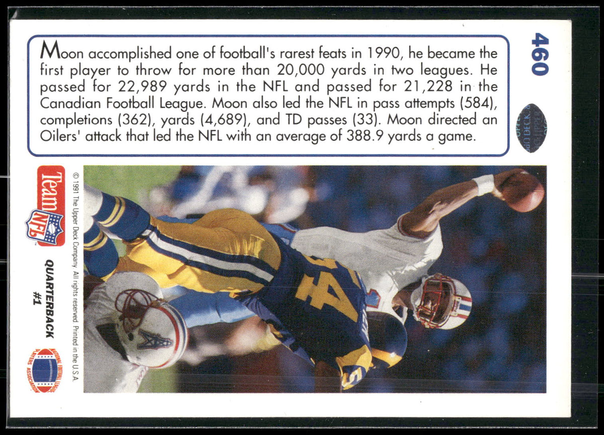 1991 Upper Deck #460 Warren Moon