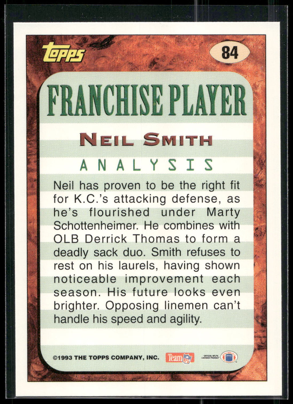 1993 Topps #84 Neil Smith