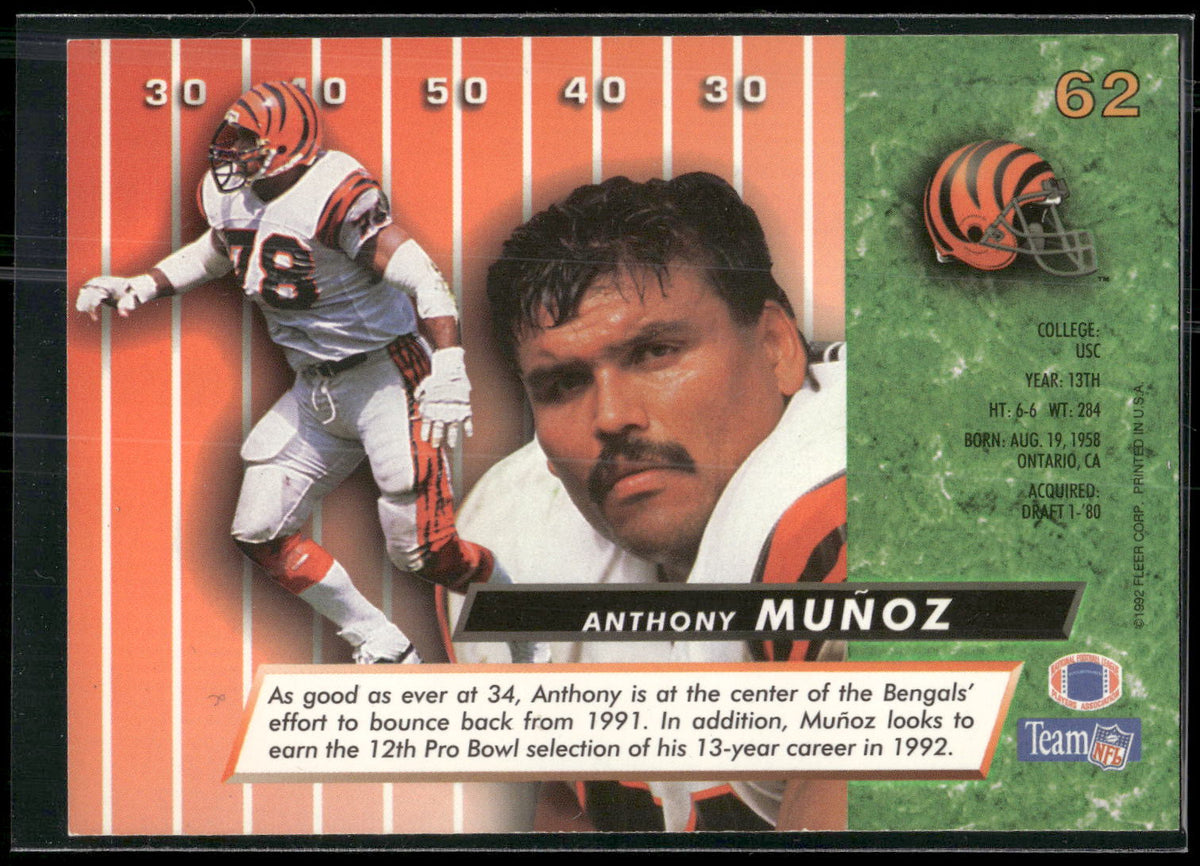 1992 Ultra #62 Anthony Munoz