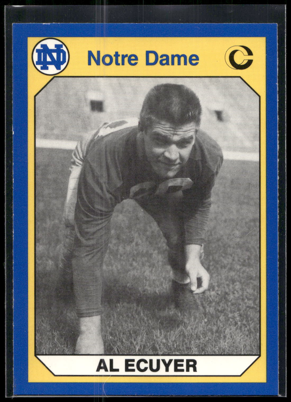 1990 Collegiate Collection Notre Dame #161 Al Ecuyer