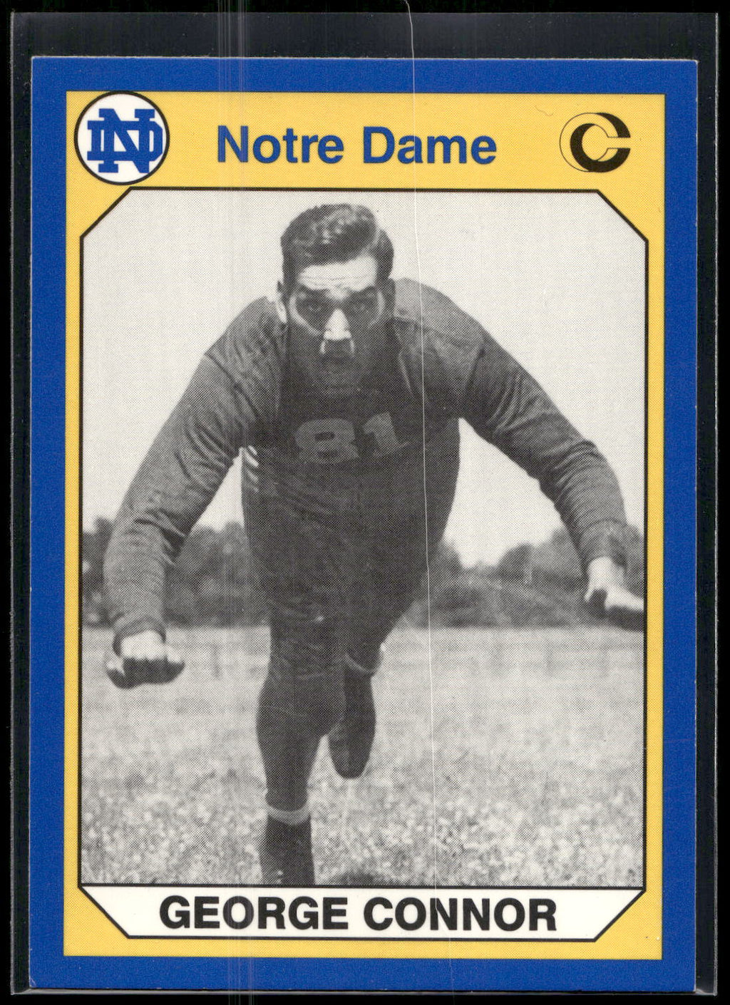 1990 Collegiate Collection Notre Dame #195 George Connor