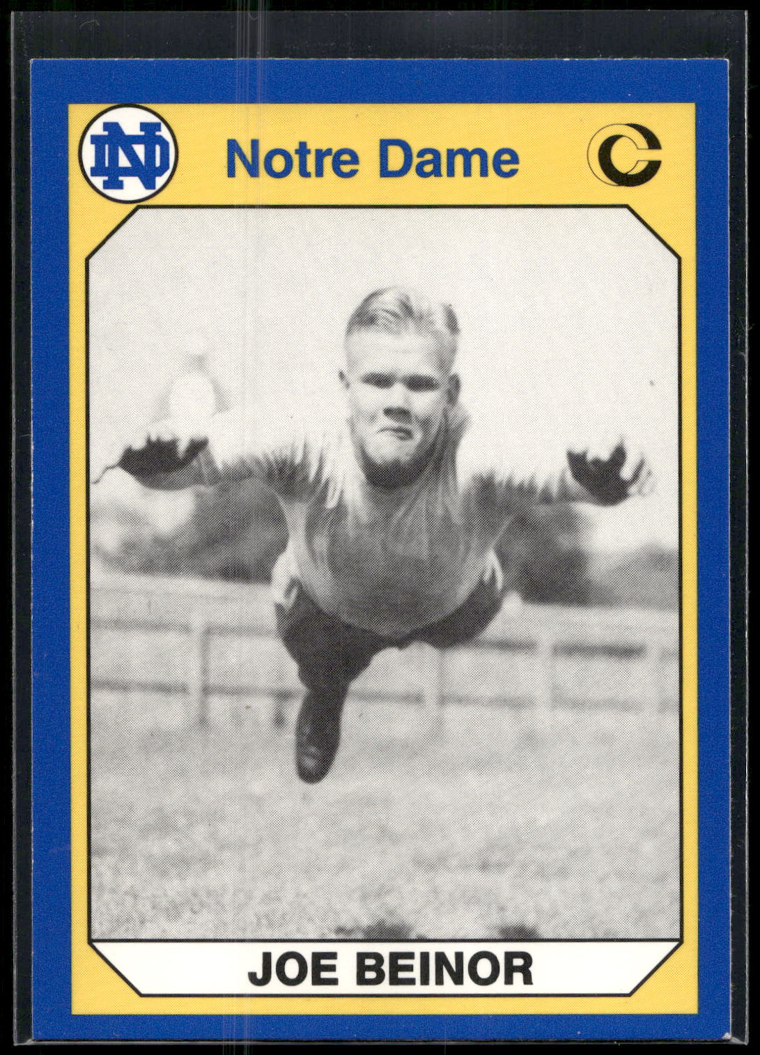 1990 Collegiate Collection Notre Dame #114 Joe Beinor