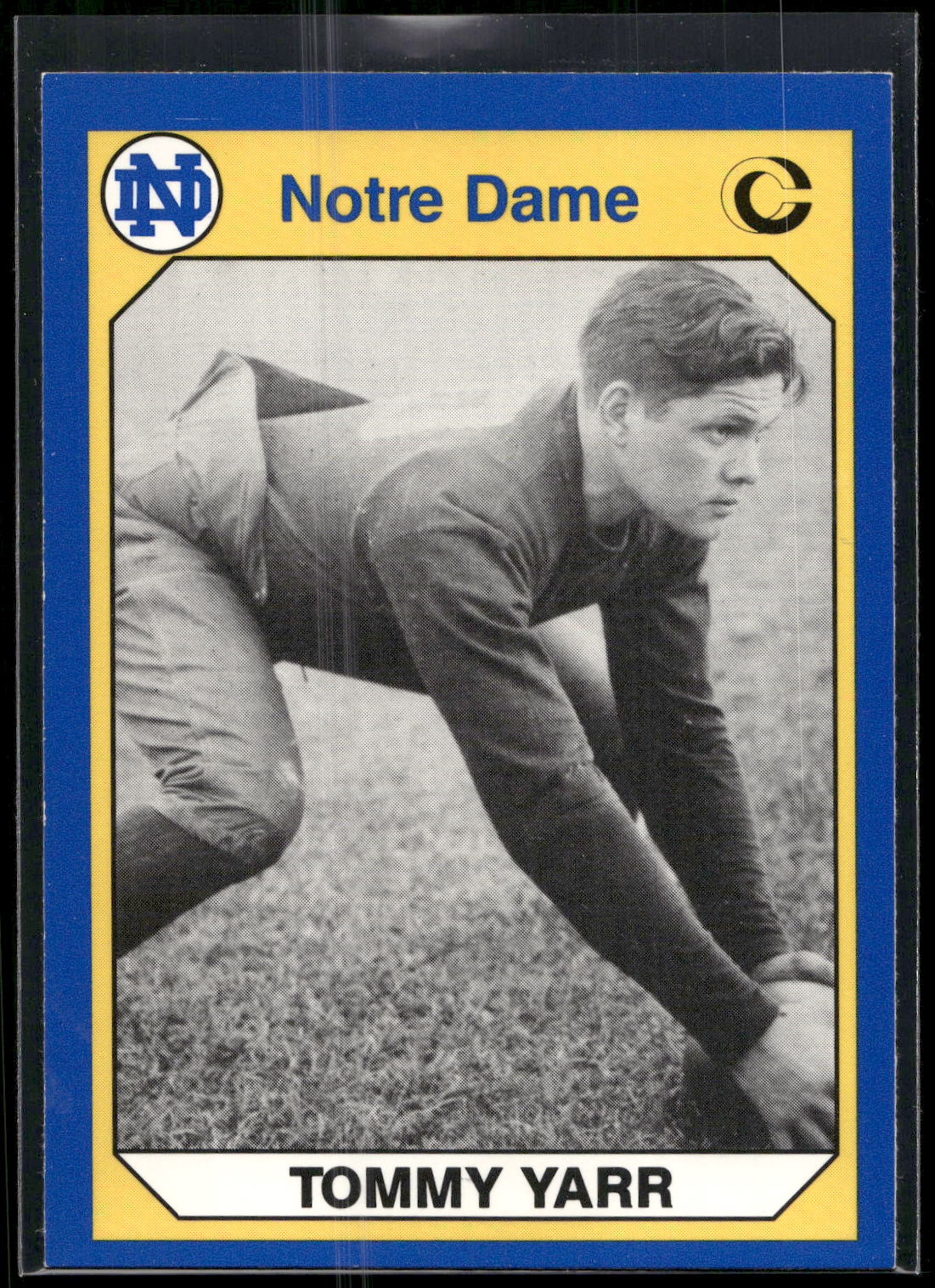 1990 Collegiate Collection Notre Dame #111 Tommy Yarr