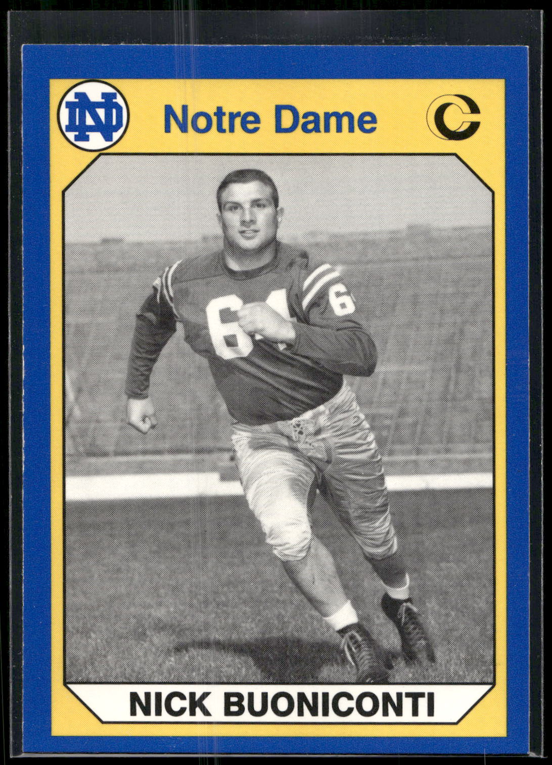 1990 Collegiate Collection Notre Dame #112 Nick Buoniconti