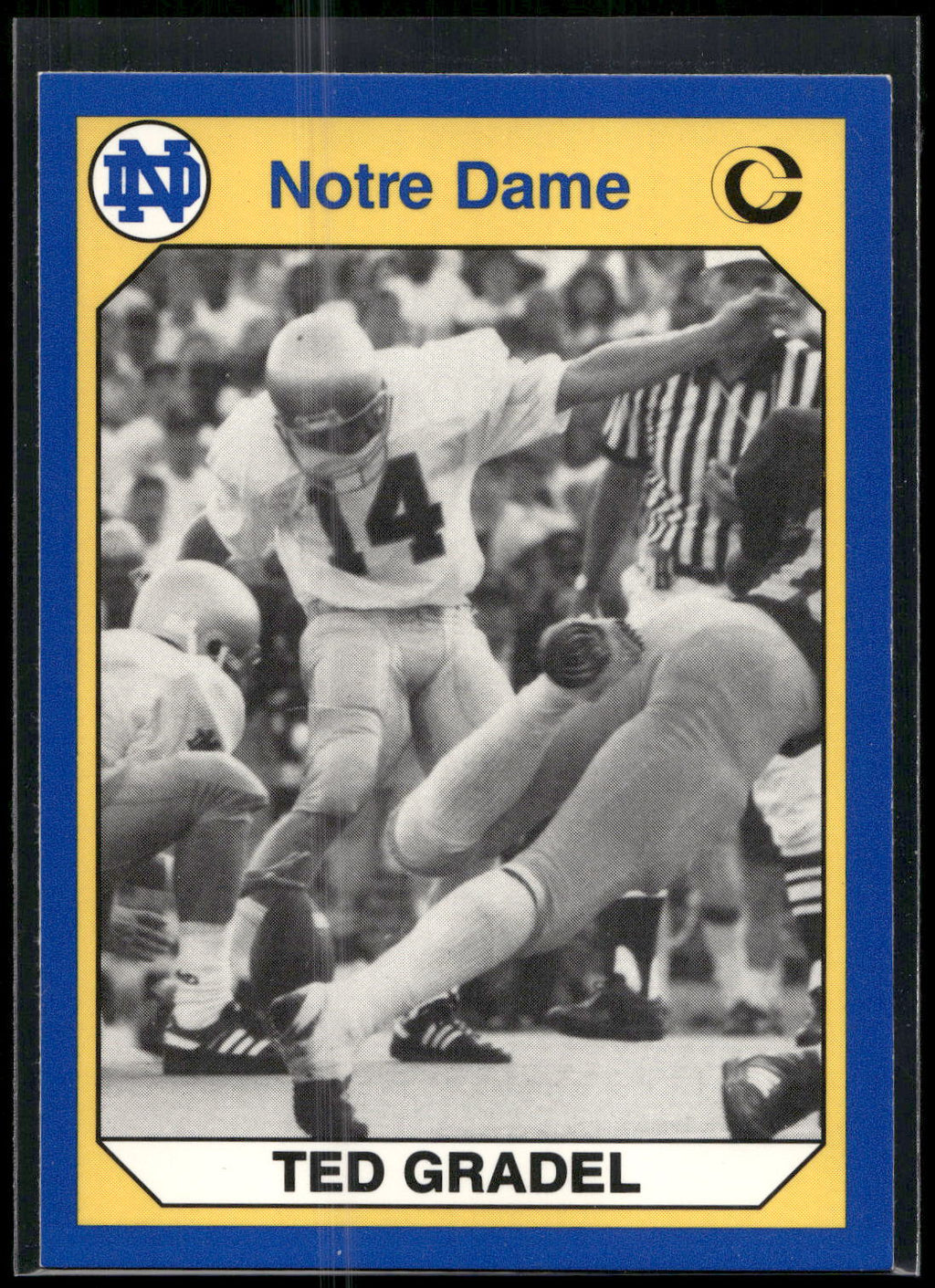 1990 Collegiate Collection Notre Dame #152 Ted Gradel