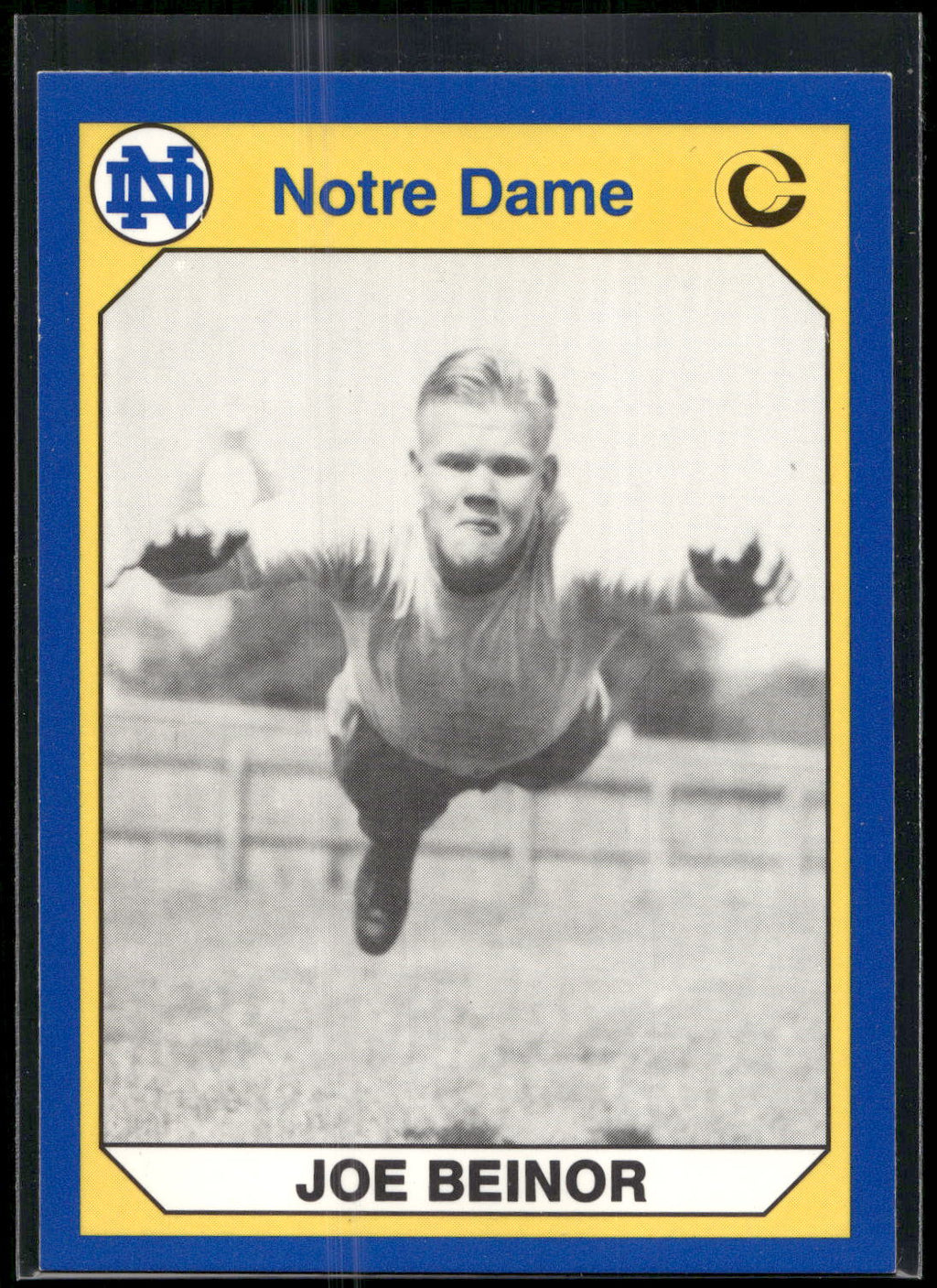 1990 Collegiate Collection Notre Dame #114 Joe Beinor