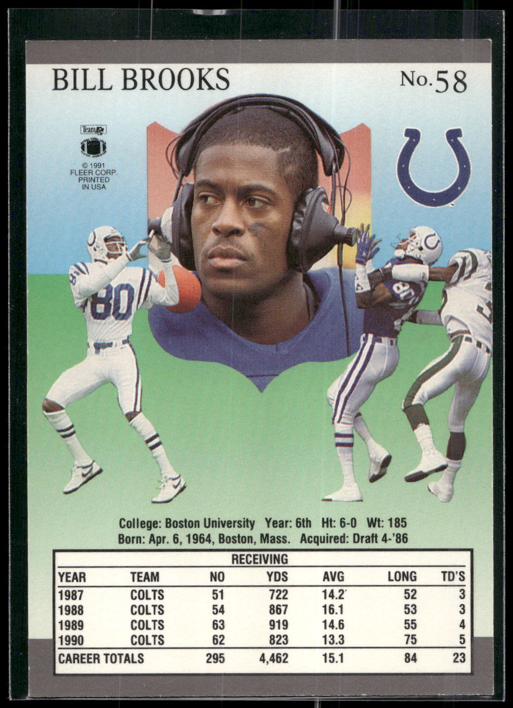1991 Ultra #58 Bill Brooks