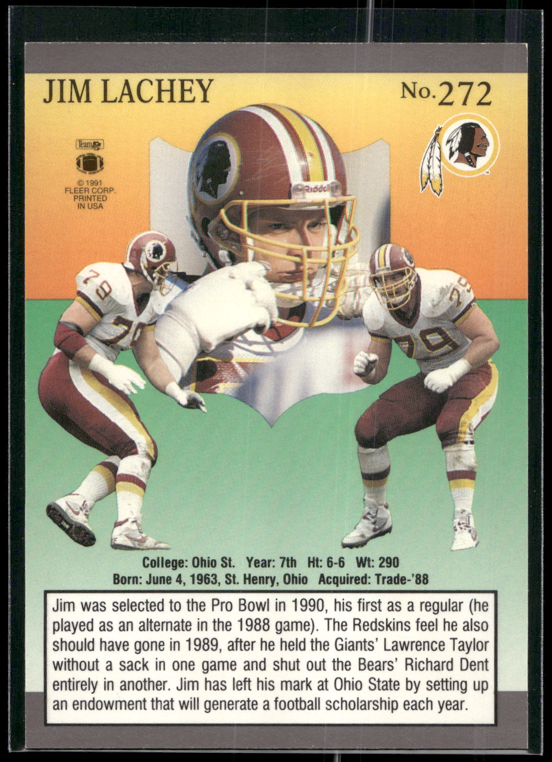 1991 Ultra #272 Jim Lachey