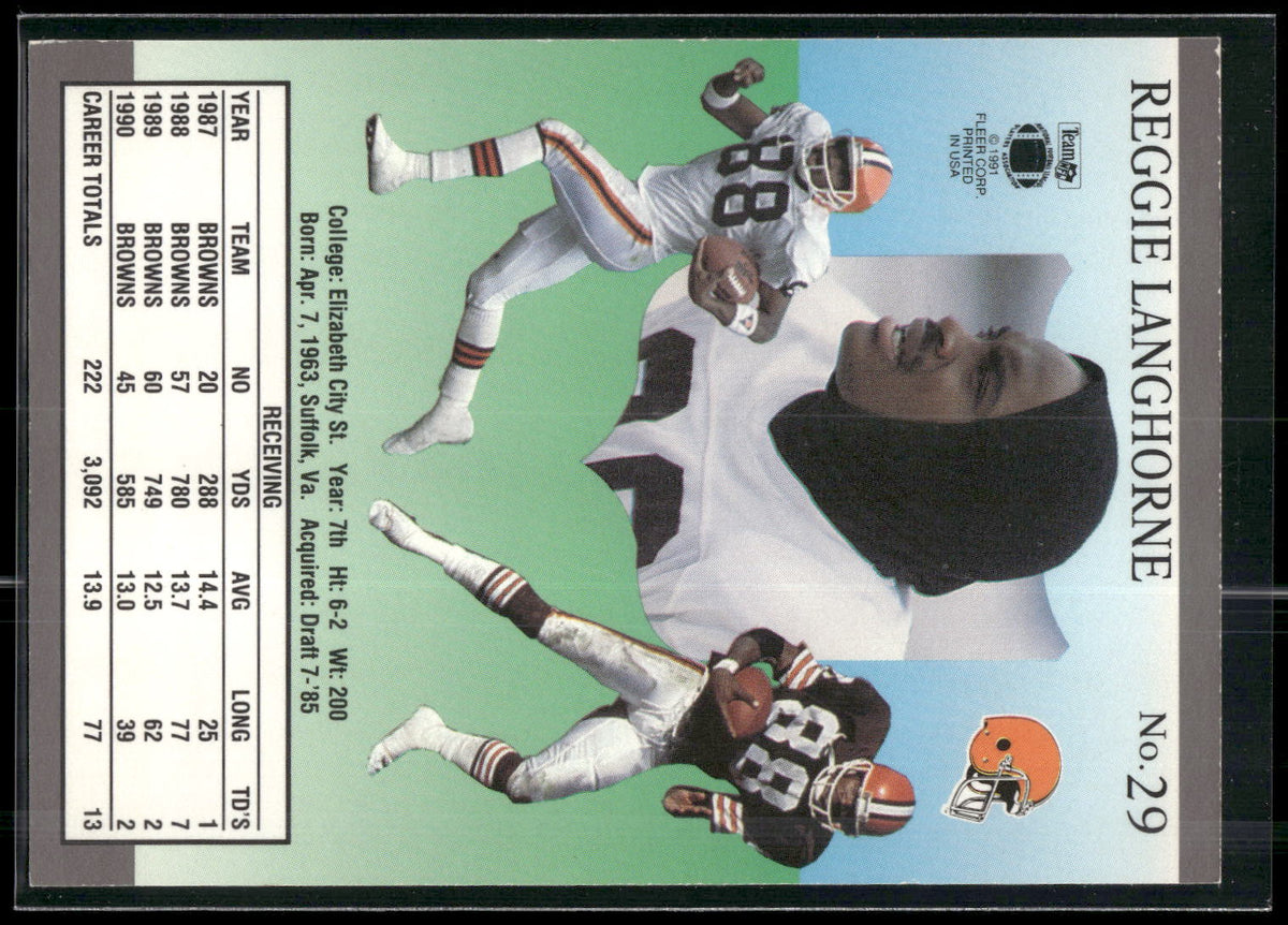 1991 Ultra #29 Reggie Langhorne