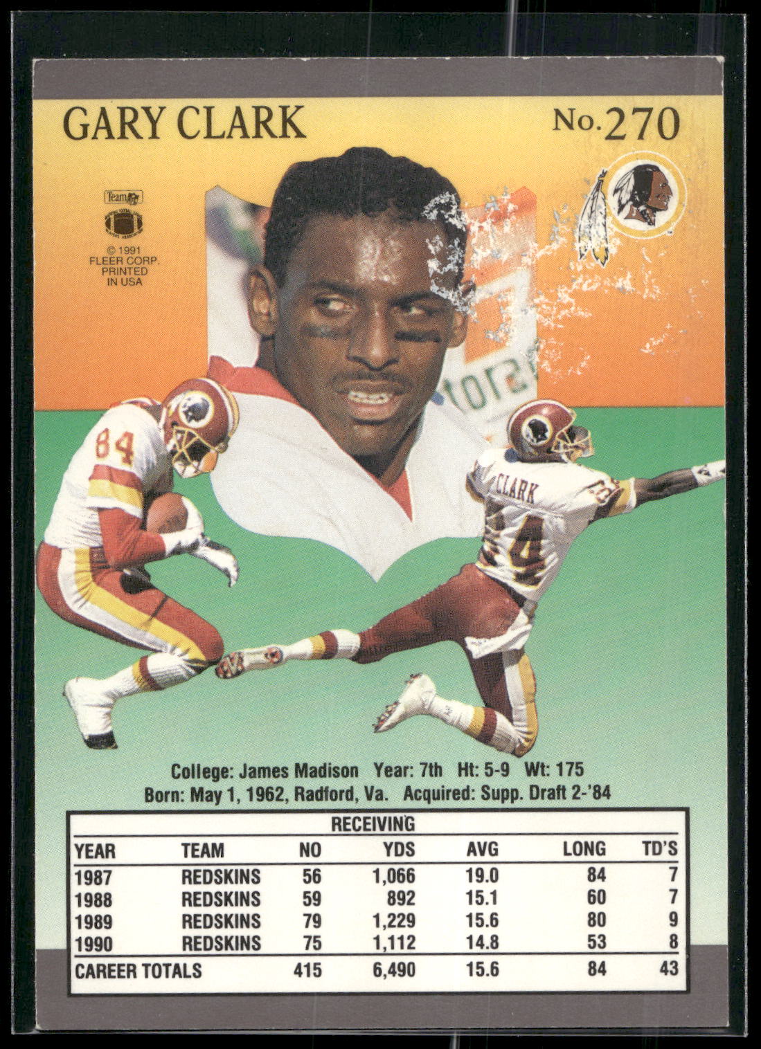 1991 Ultra #270 Gary Clark