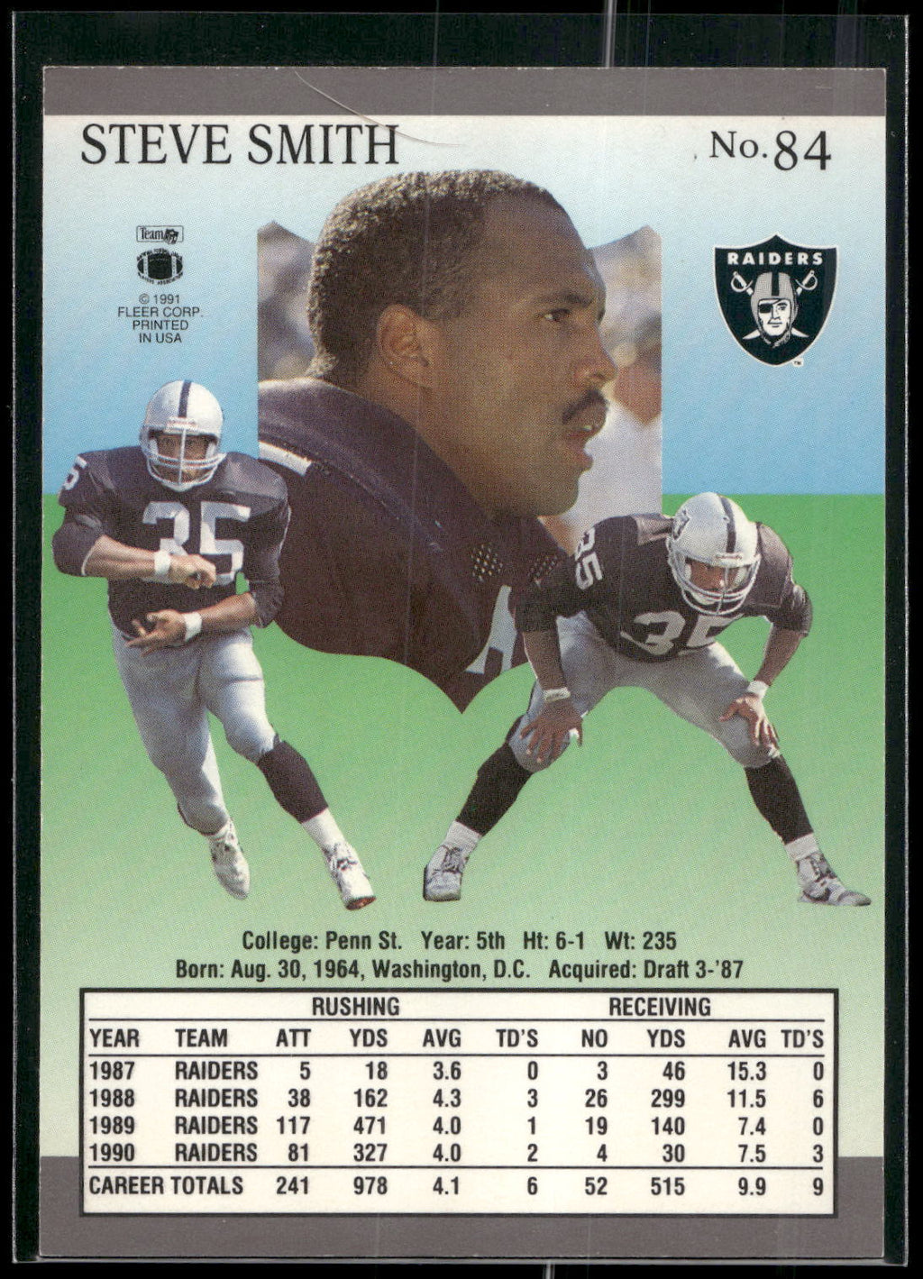 1991 Ultra #84 Steve Smith