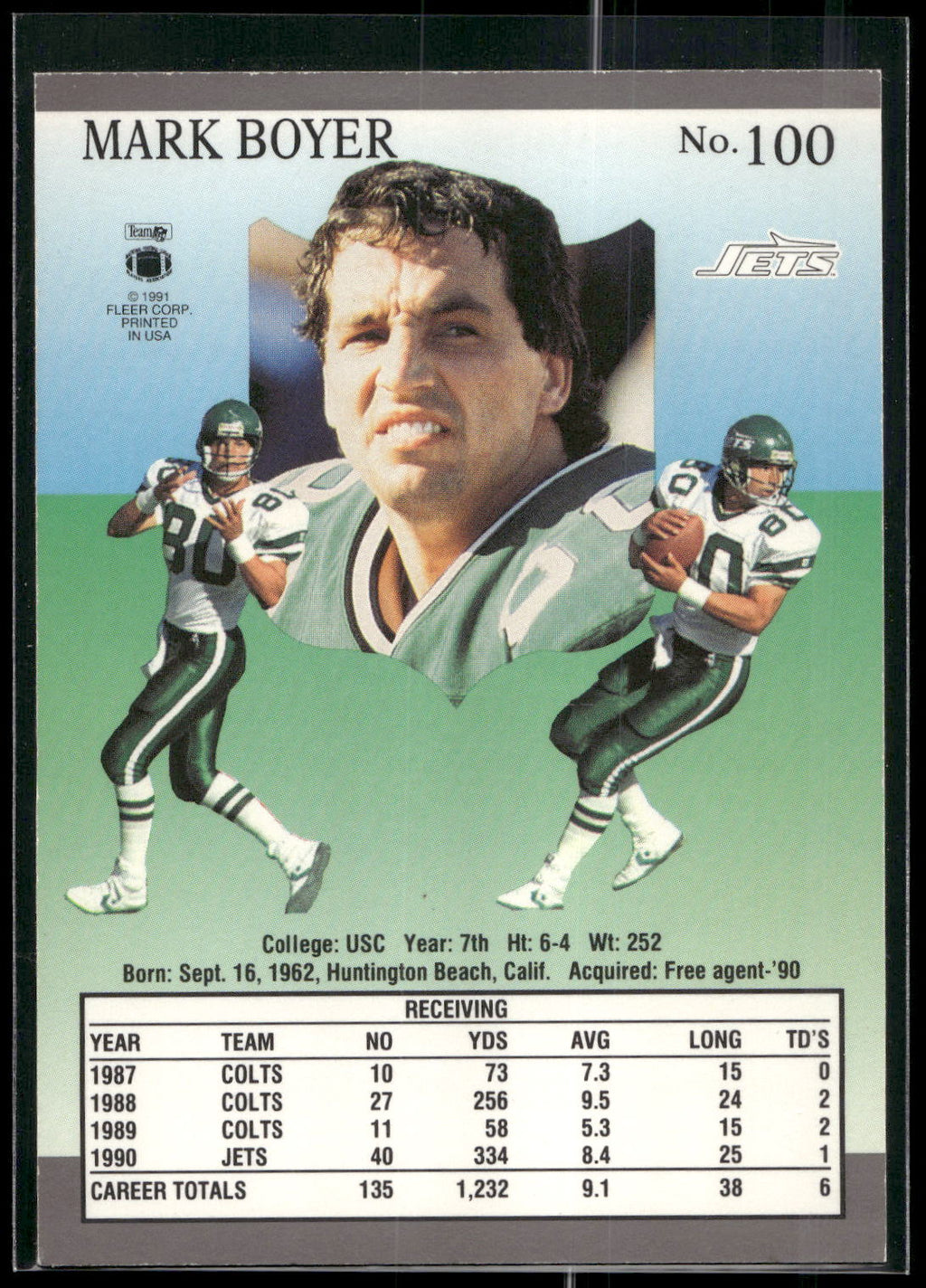 1991 Ultra #100 Mark Boyer