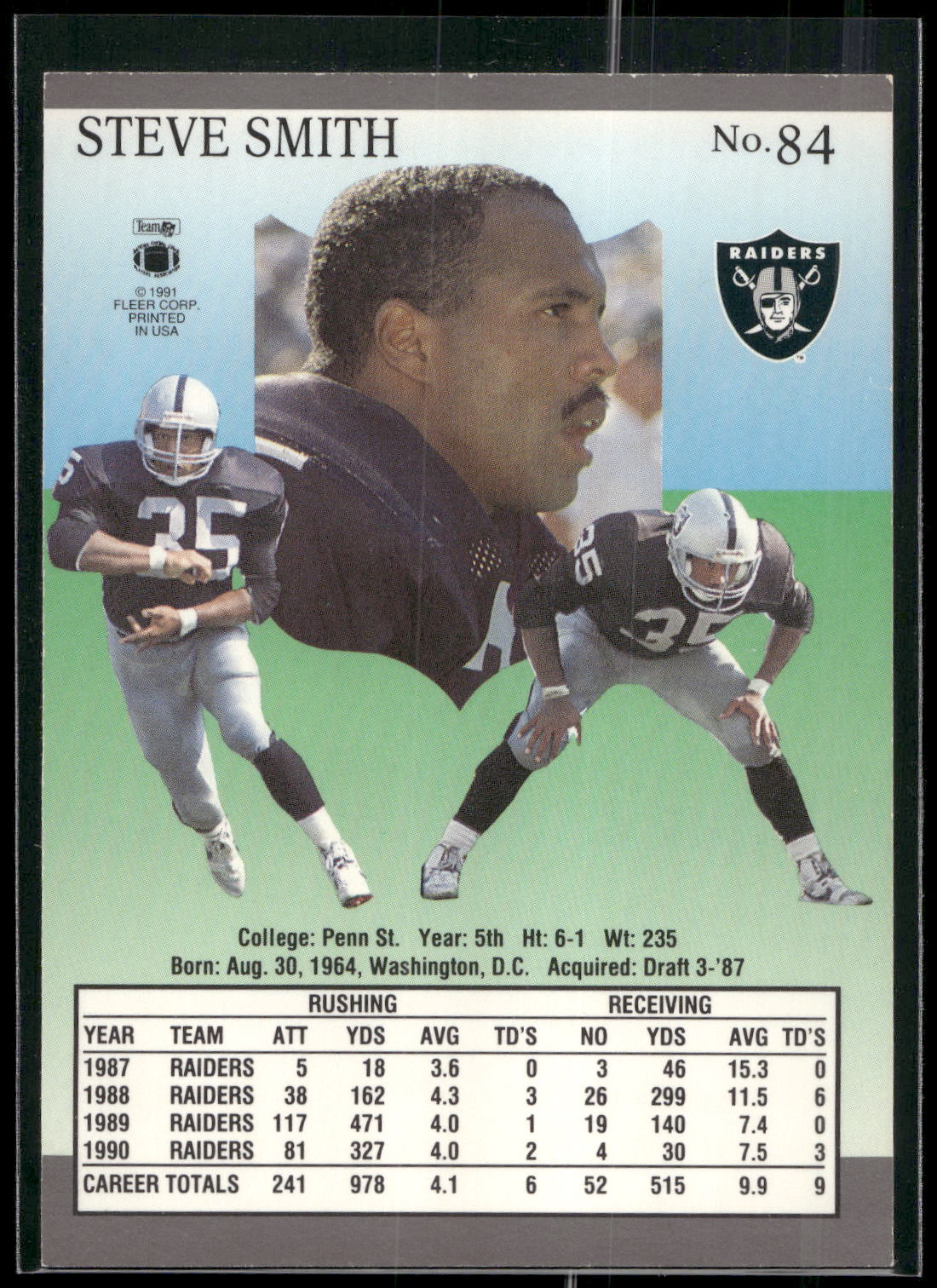 1991 Ultra #84 Steve Smith