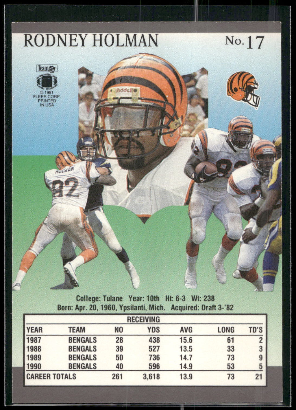 1991 Ultra #17 Rodney Holman