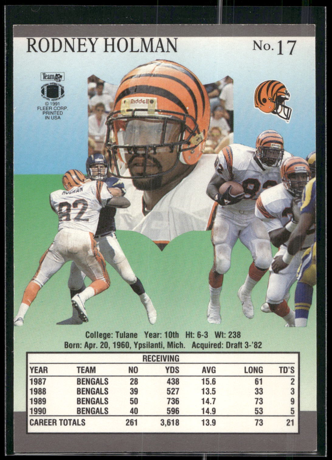 1991 Ultra #17 Rodney Holman