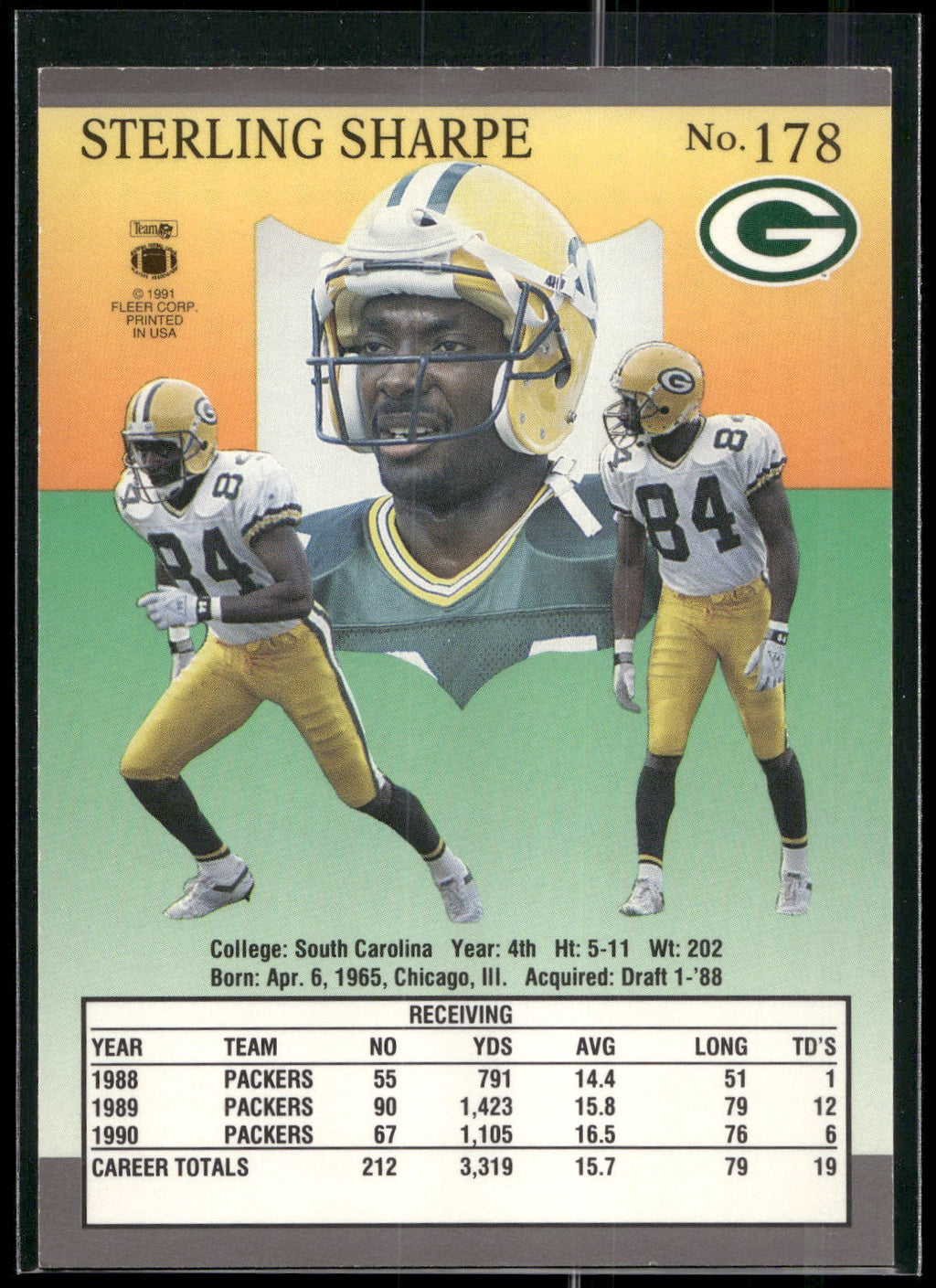 1991 Ultra #178 Sterling Sharpe