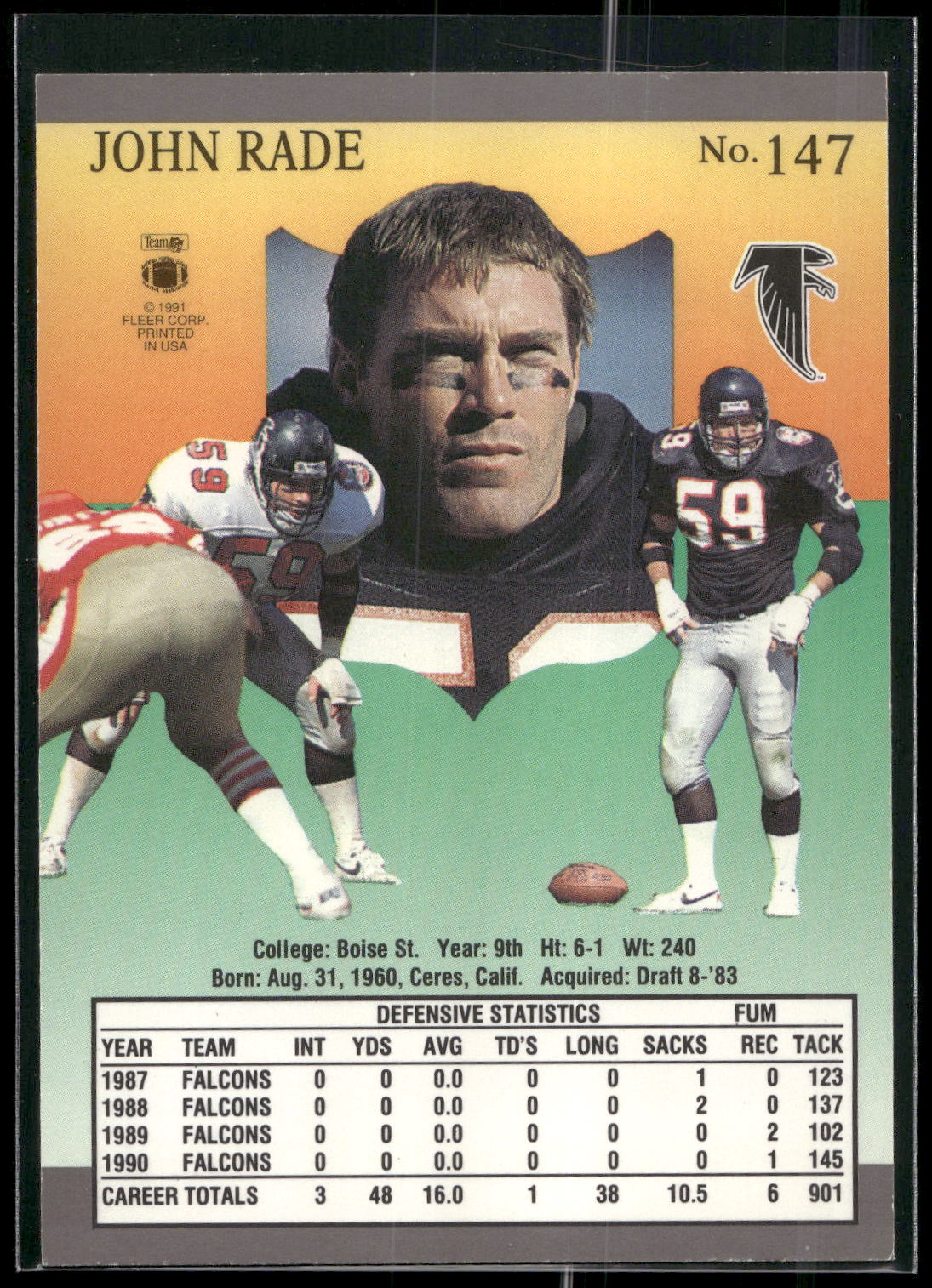 1991 Ultra #147 John Rade