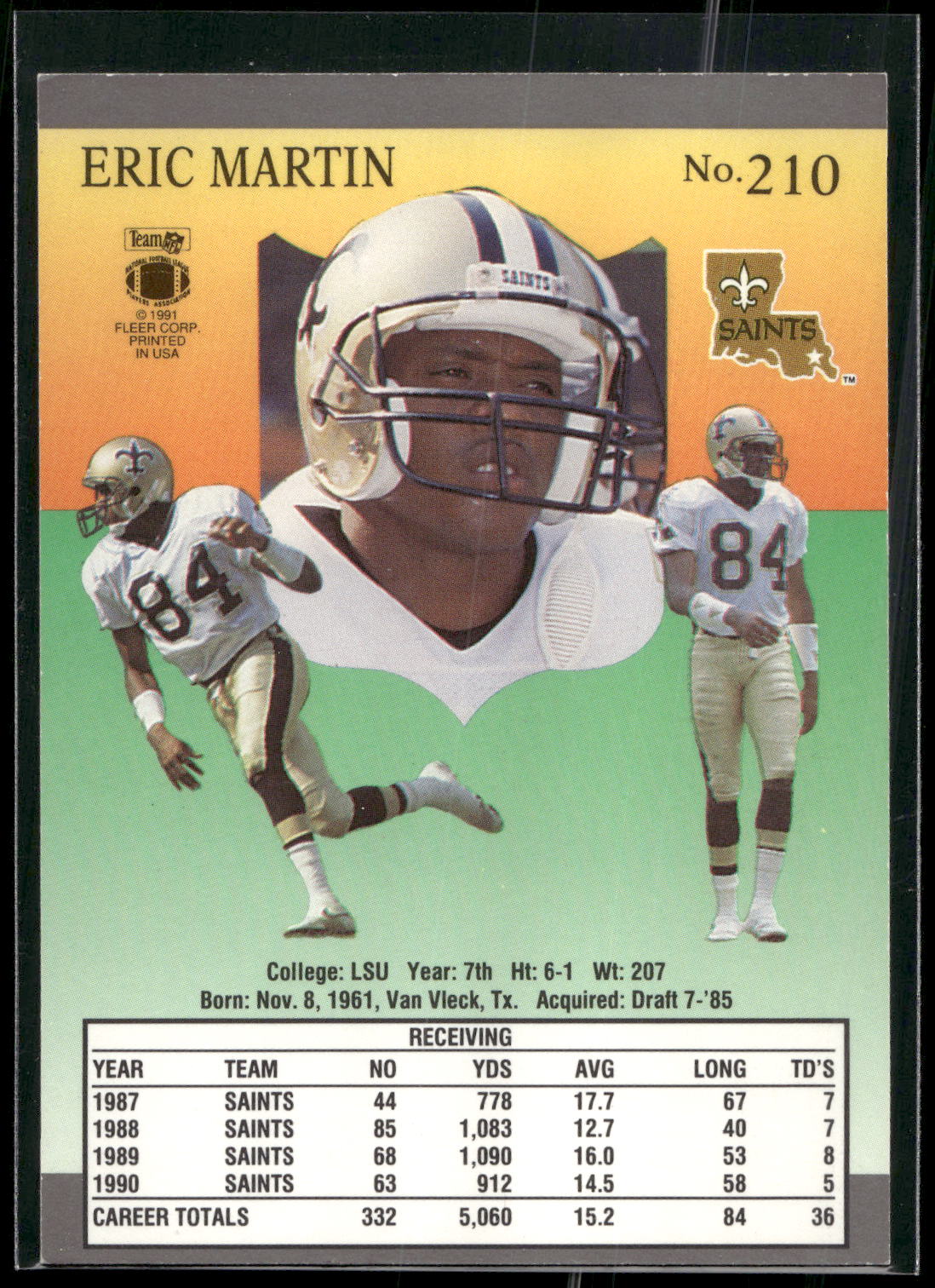 1991 Ultra #210 Eric Martin