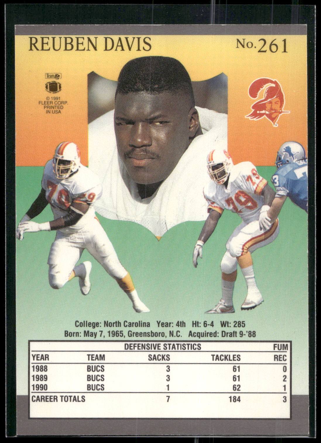 1991 Ultra #261 Reuben Davis