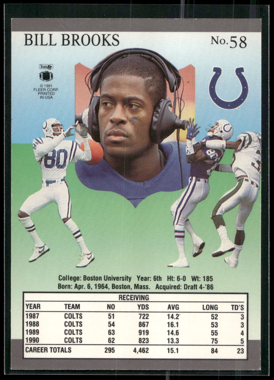 1991 Ultra #58 Bill Brooks
