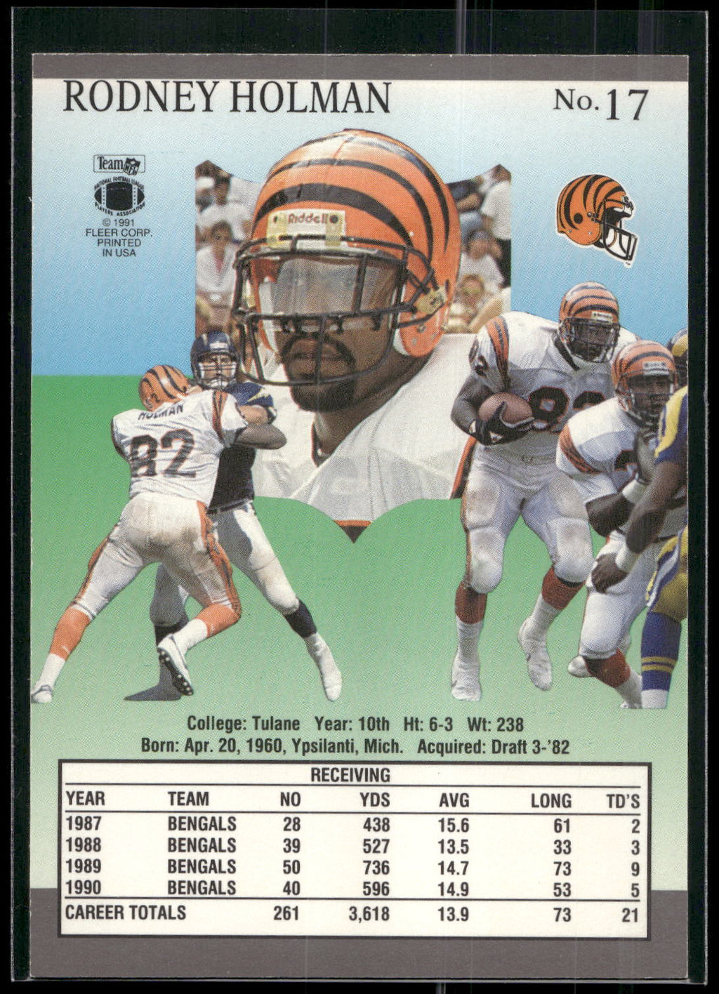 1991 Ultra #17 Rodney Holman