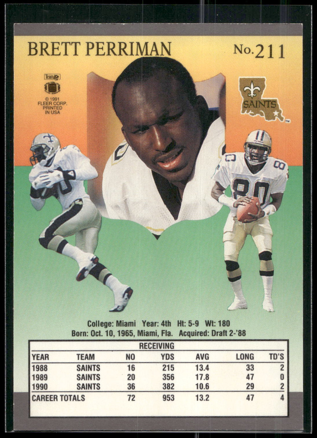 1991 Ultra #211 Brett Perriman