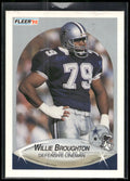 1990 Fleer #386 Willie Broughton