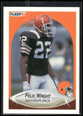 1990 Fleer #60a Felix Wright