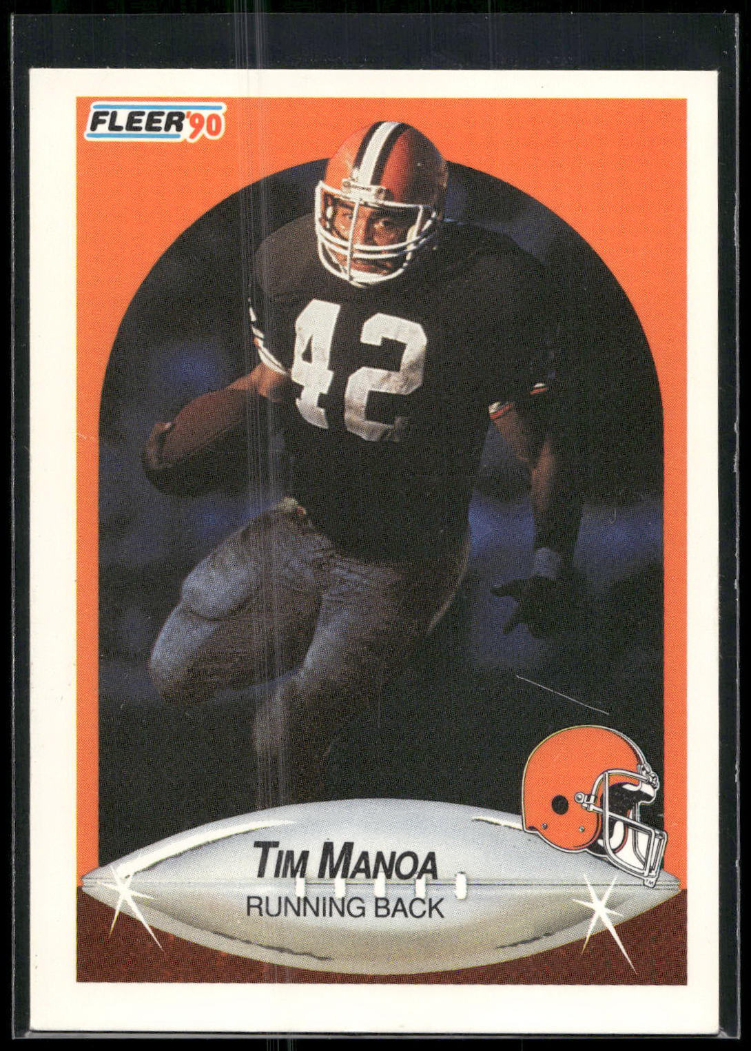 1990 Fleer #53b Tim Manoa