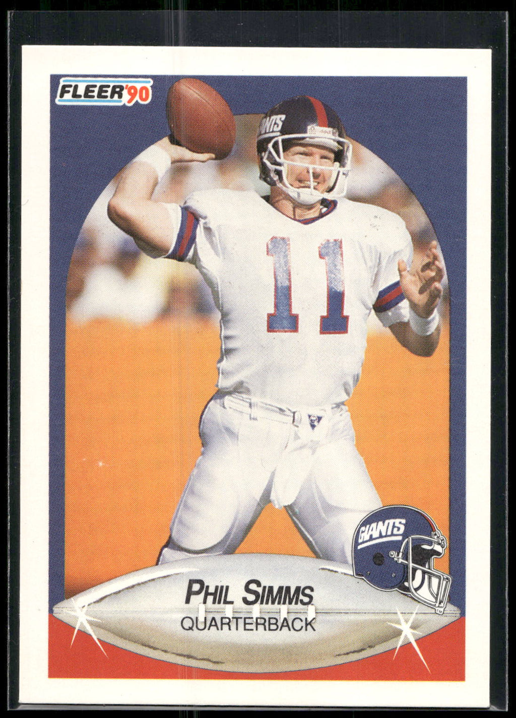 1990 Fleer #76 Phil Simms