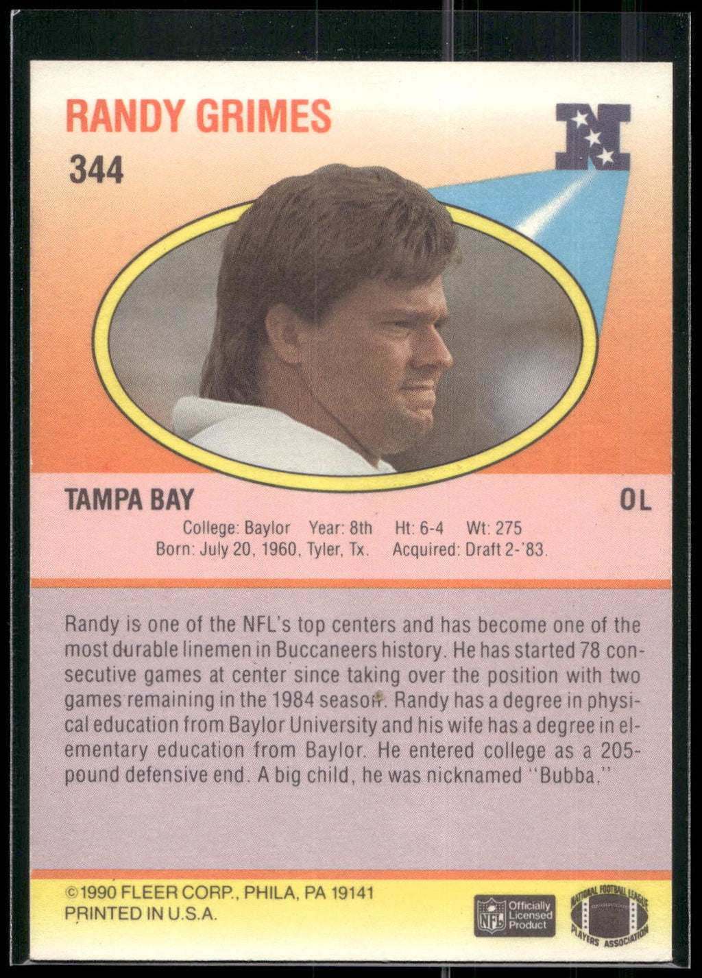 1990 Fleer #344 Randy Grimes