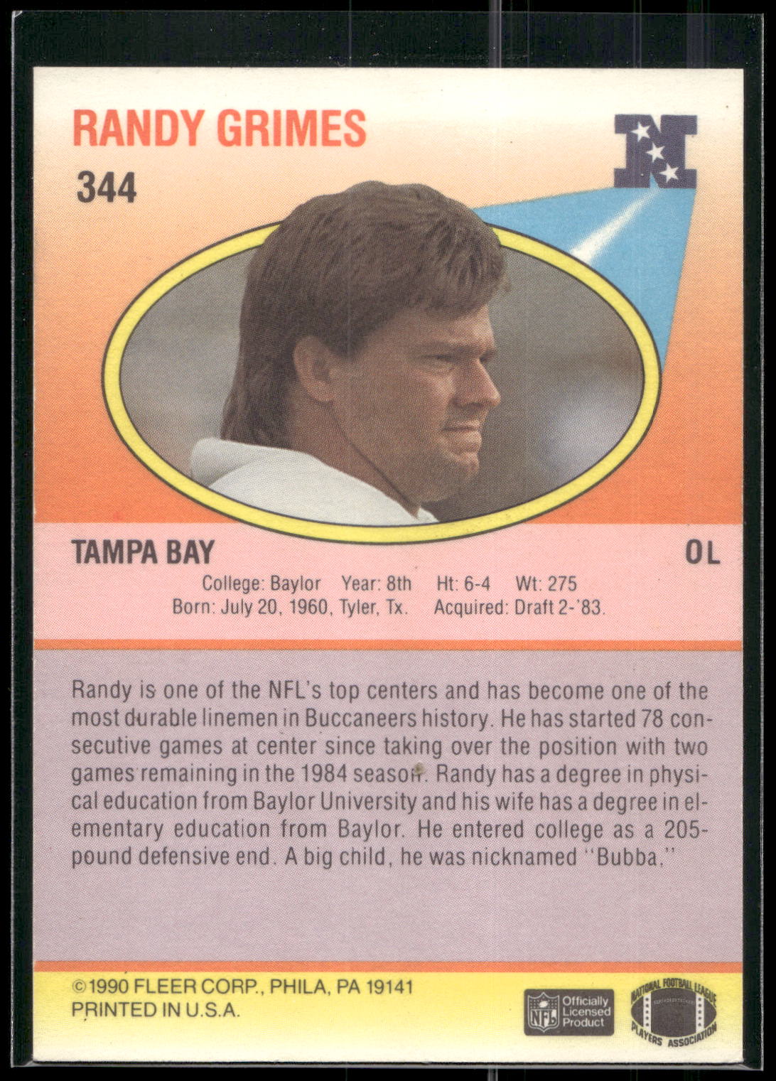 1990 Fleer #344 Randy Grimes